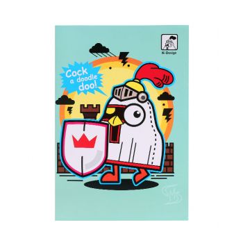 สมุดบันทึกปกอ่อน ตราช้าง รุ่น K-102 60 แกรม 30 แผ่น (คละลาย) 