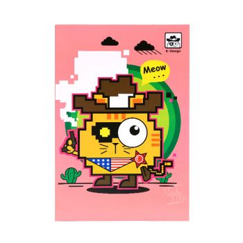 สมุดบันทึกปกอ่อน ตราช้าง รุ่น K-103 60 แกรม 30 แผ่น (คละลาย) 