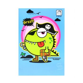 สมุดบันทึกปกอ่อน ตราช้าง รุ่น K-104 60 แกรม 30 แผ่น (คละลาย) 