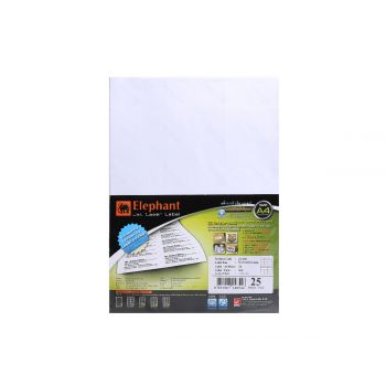 ป้ายสติ๊กเกอร์เจ็ทเลเซอร์ ตราช้าง 19-030 (70 x 36 mm) 