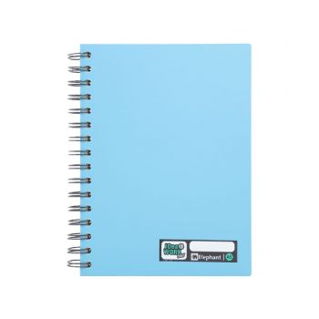 สมุดบันทึกปกแข็งริมลวด ตราช้าง รุ่น WP-114 ขนาด A5 (คละสี)