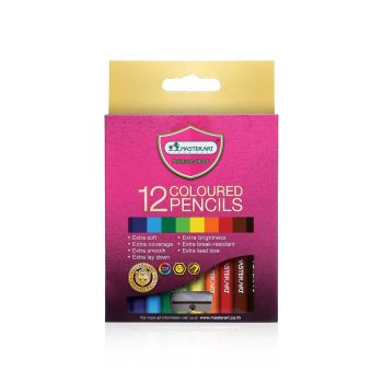 สีไม้ Master Art แท่งสั้น 12 สี 
