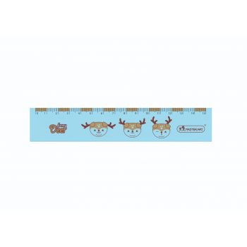 ไม้บรรทัด 15 ซม Master Art Funny Deer (คละสี)