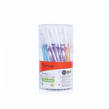 ปากกาลูกลื่น Quantum Geluloid Lollipop 0.5 น้ำเงินคละสี (กระบอก 50 ด้าม)