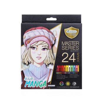 สีไม้ Master Art แท่งยาว 24 สี รุ่น มังงะ