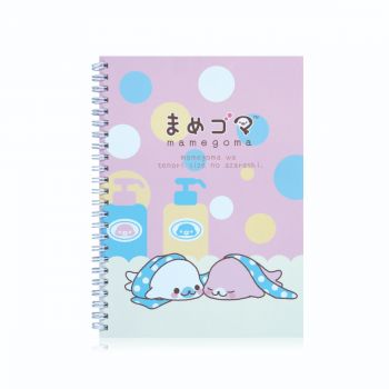 สมุดริมลวด ตราช้าง รุ่น WSX-105 ลายมาเมะโกมะ ขนาด A5 70 แกรม 60 แผ่น (คละลาย)