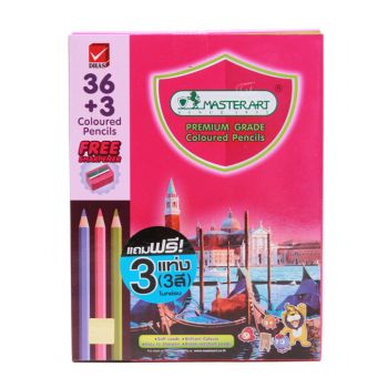 สีไม้ แท่งยาว Master Art 36 สี