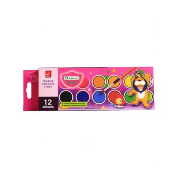 สีน้ำก้อน Master Art 12 สี กล่องกระดาษ *ไม่แถมพู่กัน