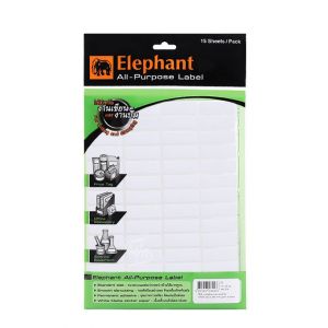 แล็บสติ๊กเกอร์ All-Purpose ตราช้าง เบอร์ A5 ขนาด 13X38 mm
