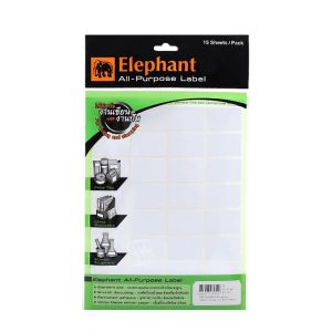 แล็บสติ๊กเกอร์ All-Purpose ตราช้าง เบอร์ A8 ขนาด 25X38 mm