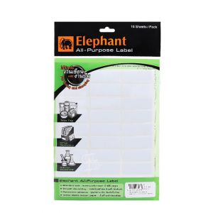 แล็บสติ๊กเกอร์ All-Purpose ตราช้าง เบอร์ A9 ขนาด 19X50 mm