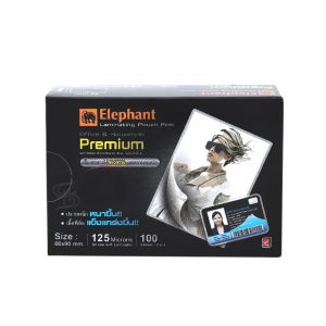 ฟิล์มเคลือบบัตร ตราช้าง Premium 60x90มม.125 ไมครอน 