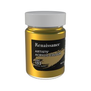 สีอะคริลิค Renaissance 60 มล. เบอร์ 133 Royal Gold 