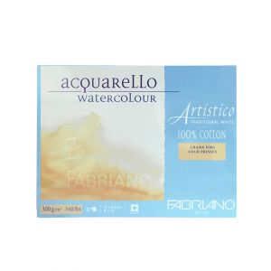 กระดาษวาดภาพ Fabriano Artistico 300แกรม ผิวกึ่งหยาบ ขนาด23X30.5cm 20 แผ่น