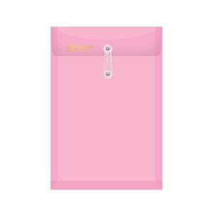 แฟ้มซองตาไก่ ตราช้าง รุ่น 435A4 ขนาด A4 สีชมพู (แพ็ค 12)