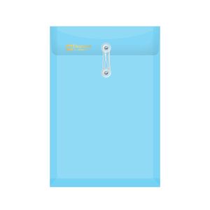แฟ้มซองตาไก่ ตราช้าง รุ่น 435A4 ขนาด A4 สีฟ้า (แพ็ค 12)