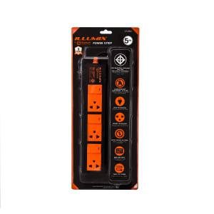 ปลั๊กไฟ ตราช้าง Illumix รุ่น 3305T 3 ช่อง 3 สวิตซ์ 5 เมตร