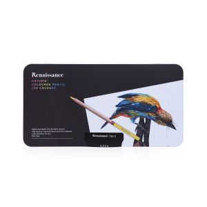 สีไม้ Renaissance เกรดอาร์สติส 120 สี กล่องเหล็ก