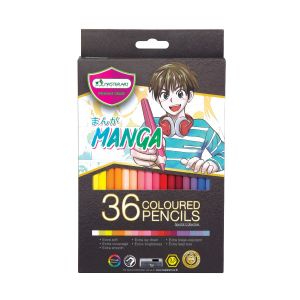สีไม้ Master Art แท่งยาว 36 สี รุ่น มังงะ