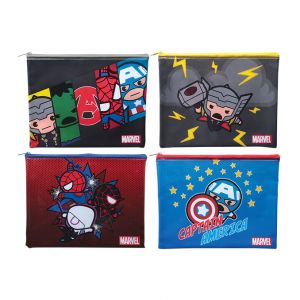 กระเป๋าซิปพลาสติก ตราช้าง MARVEL ขนาด A5 (คละลาย)