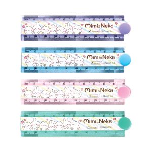 ไม้บรรทัดมิมิเนโกะ 6 นิ้ว มาสเตอร์อาร์ต (คละสี)