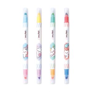 ควอนตั้ม มิมิเนโกะ ปากกาเน้นข้อความ 2 หัว QH790 (คละสี)