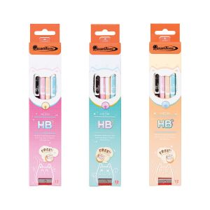 ดินสอดำแฟนซี HB Quantum รุ่น QP9402 (คละสี)