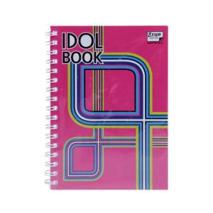 สมุดบันทึกปกแข็งริมลวด ตราช้าง ขนาด A6 (คละสี) WID-102