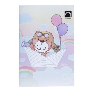 สมุดนักเรียน ตราช้าง Q104 60 แกรม 80 แผ่น (คละลาย) 