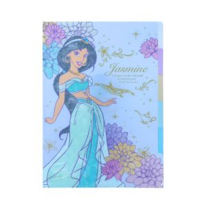 แฟ้มพลาสติกแยกเอกสารได้ 5 ช่อง ขนาด A4 ลาย Jasmine