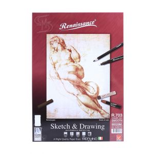 สมุดสเก็ตช์ (สันกาว) Renaissance & Fabriano รุ่นR703 ขนาด A4